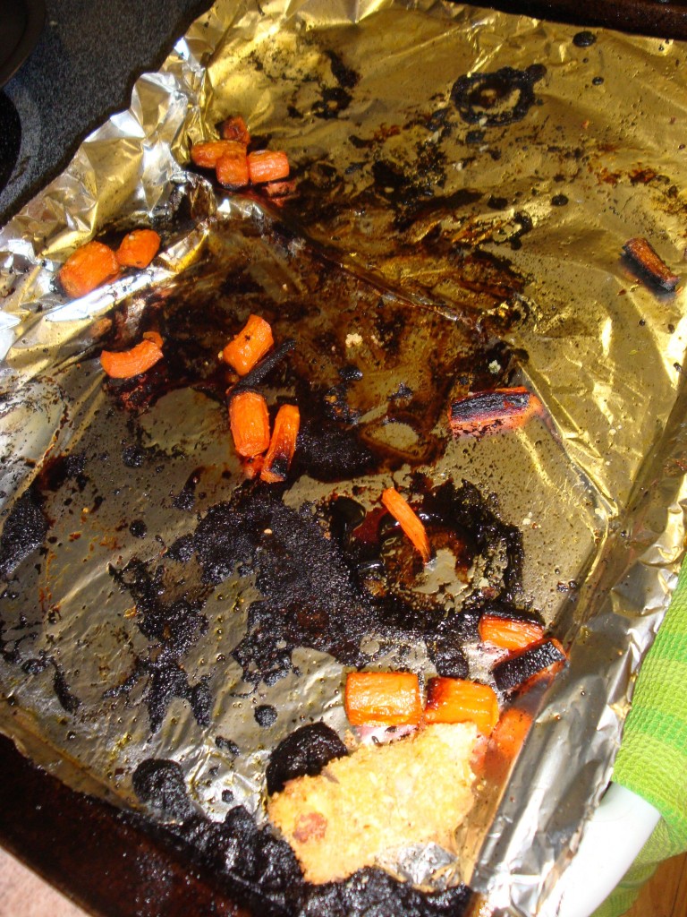 Burned carrots