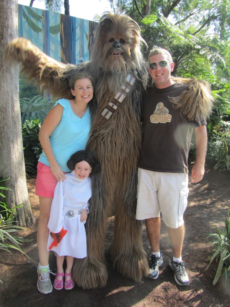 Family pic with Chewie