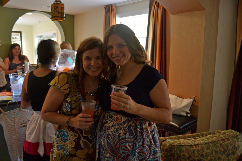 Jackie and Katy at shower