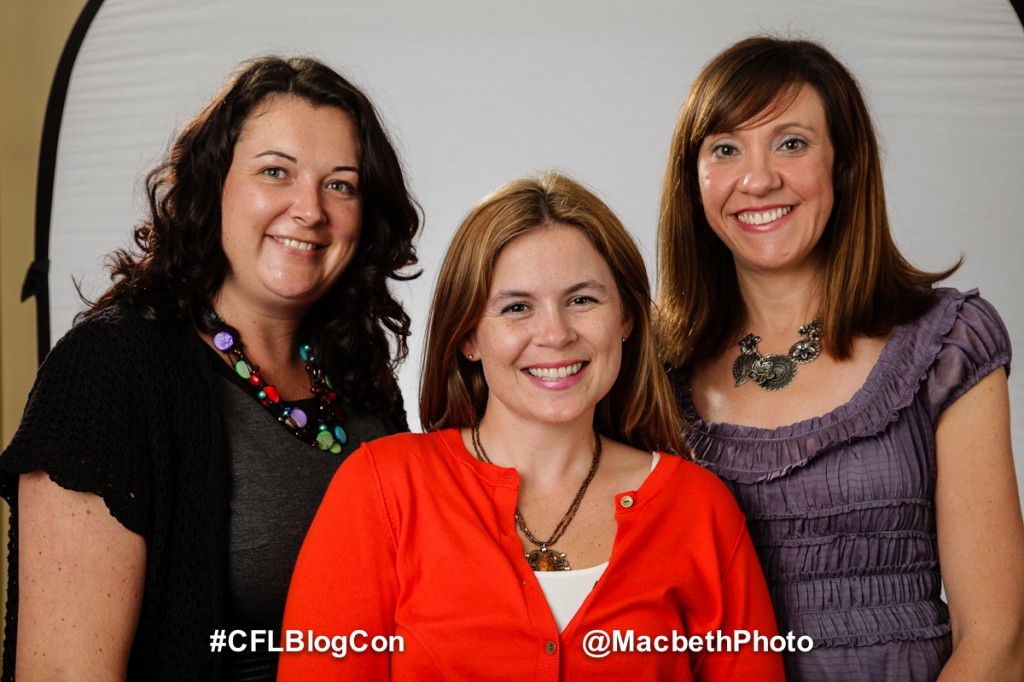 Christine, Me, Michelle at CFLBlogCon